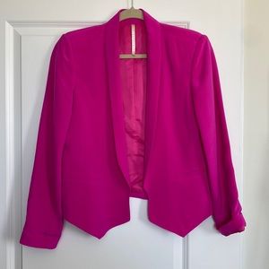 Hot Pink Silk Blazer